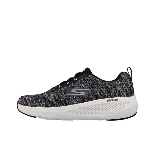 Skechers GO RUN Elevate Cushioning Anti-Slip And Wear-Resistant Low-Top Casual Running Shoes Men's Black Gray