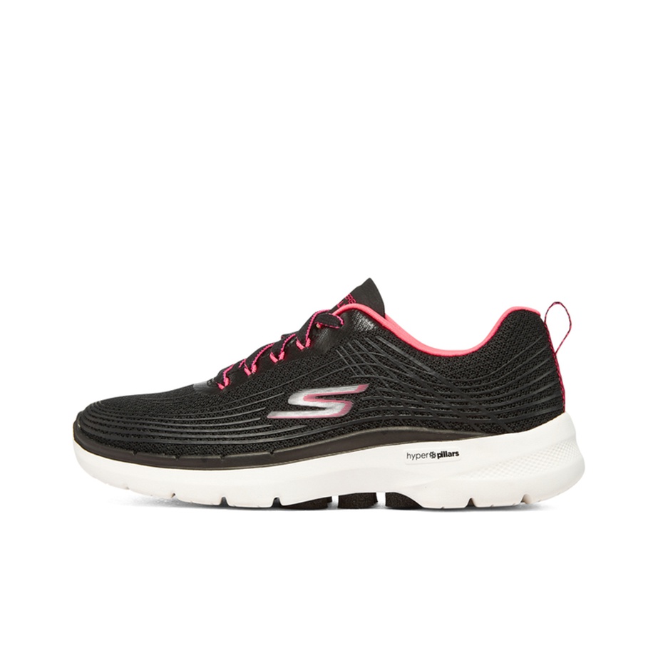Skechers Go Walk 6 Lifestyle Shoes Women s Low top Black peach US W 6.5