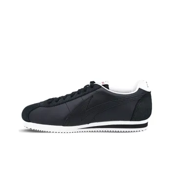 Alternative Country Super Sonic Streak Genuine Leather Casual Retro Sports Shoes, Unisex, Black