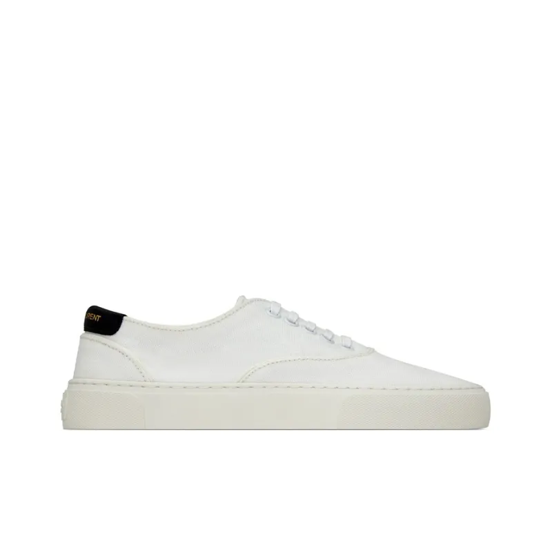 SAINT LAURENT Venice Skateboard Shoes Women's Low Top White-1