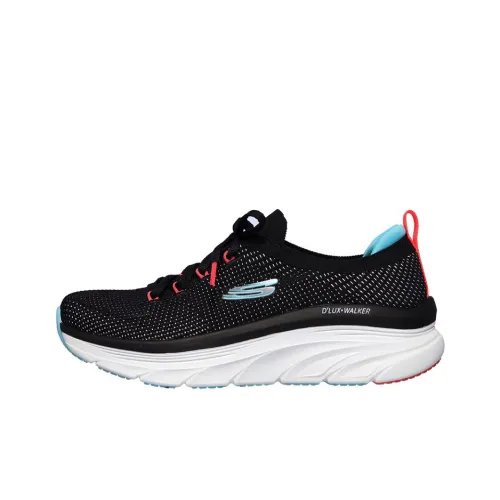 Skechers D'lux Walker Running Shoes Women's Low-Top Black/Blue