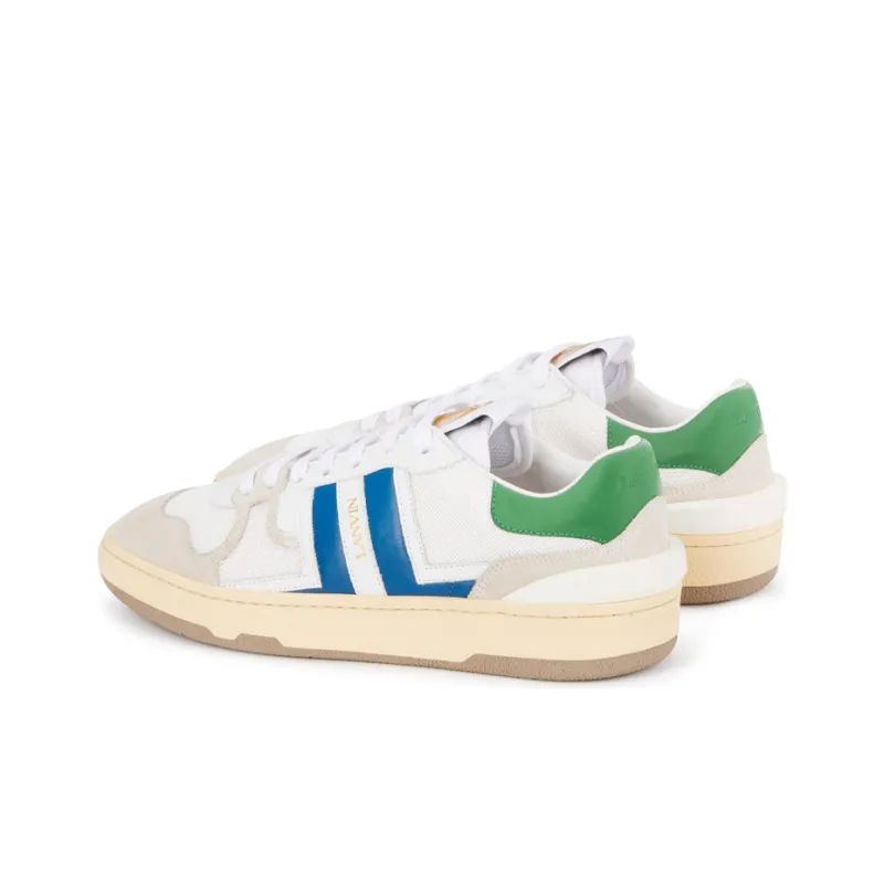 Lanvin Leather Clay Low Top Stylish Skateboarding Shoes Women's White-3