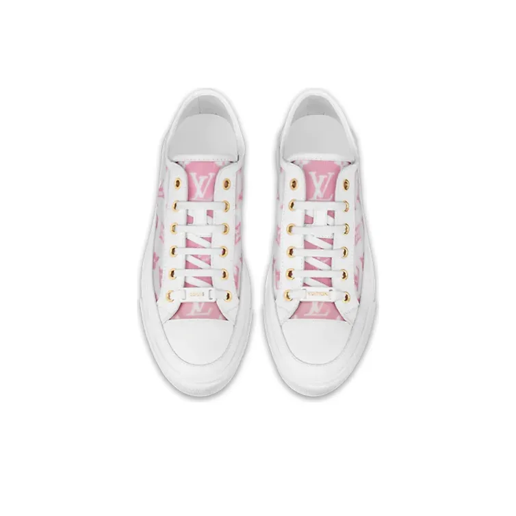 LOUIS VUITTON Stellar Sneakers 'White Grey Pink' Women's-2