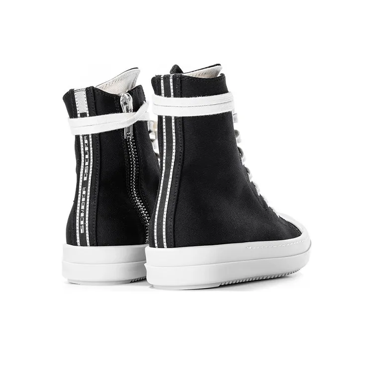 Rick Owens DRKSHDW High Top Stylish Skateboarding Shoes Women's Black-2