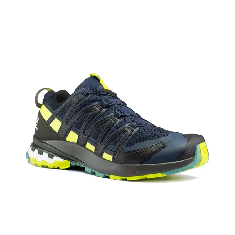 SALOMON XA Pro 3D V8 Low-Top Running Shoes Men's Navy Blue-1