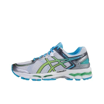 Asics Gel-Kayano 22 Slip-Resistant Low-Top Running Shoes Women's White Silver