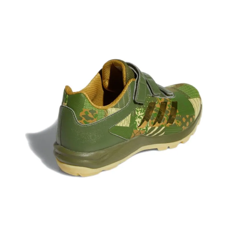 Adidas Japan Trainer Graphic Wear-Resistant Low-Top Running Shoes Men's Olive Green-3