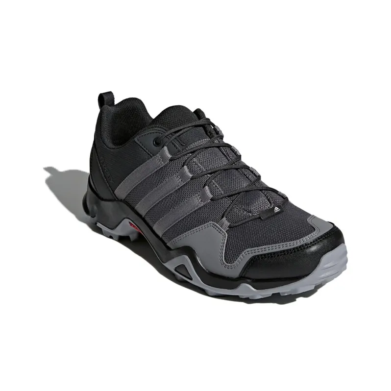 Adidas Terrex Ax2r Cushioning Wear Resistant Low Top Trekking Shoes Men's Black Gray-2