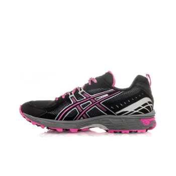 Asics Wear-Resistant Breathable Slip-Resistant Low-Top Running Shoes Women's Black Pink