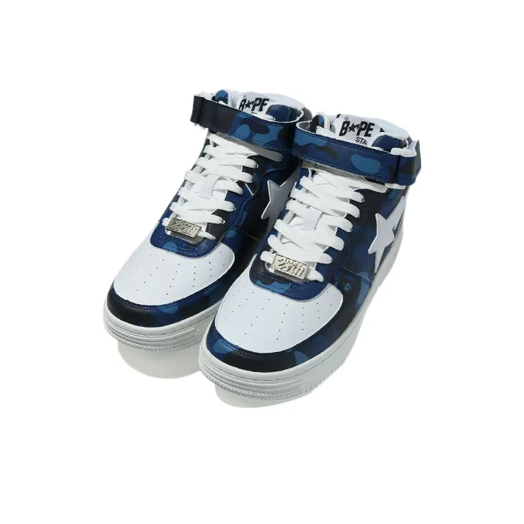 BAPE A BATHING APE Bape Sta Mid Camo Navy-2