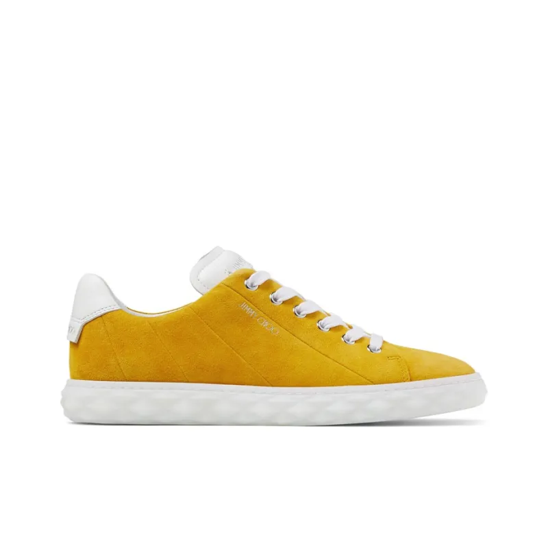 Jimmy Choo Diamond Light/F Low-Top Skateboard Shoes Women's Yellow-1