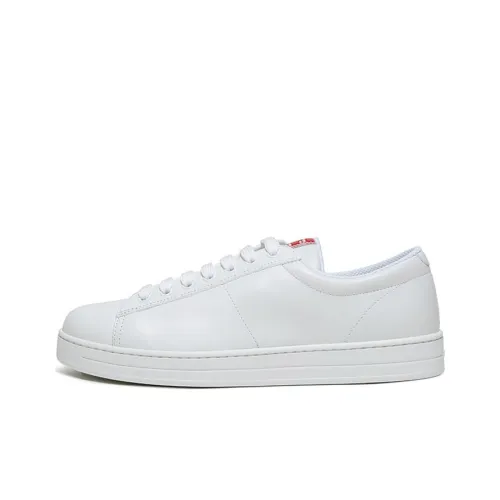 PRADA Skateboard Shoes Men Low-Top White