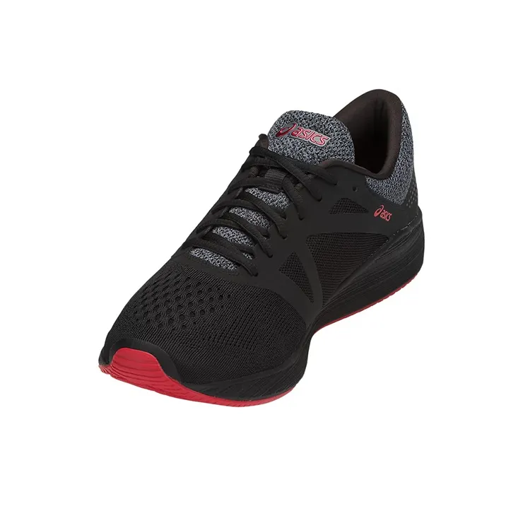 Asics Roadhawk FF Running Shoes Men Low Top Black/Red-2