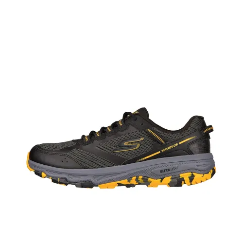 Skechers Go Run Trail Running Shoes Men Low-Top Black/Yellow