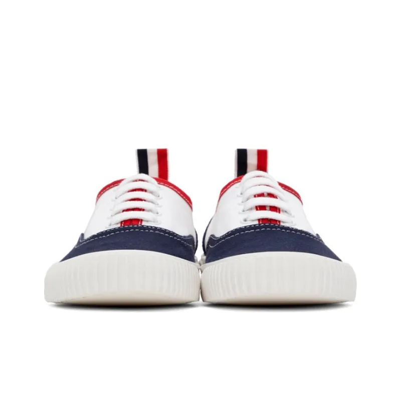 THOM BROWNE Heritage Canvas Sneakers-2