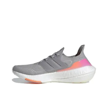 Adidas Ultra Boost 21 Grey Screaming Orange Women's