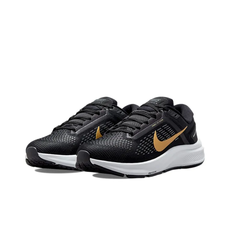Nike Air Zoom Structure 24 'Black Metallic Gold Coin' Women's-2