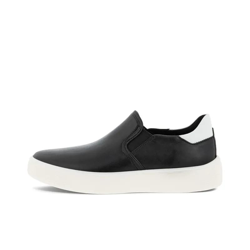 Ecco Street Tray W Slip-On Skateboard Shoes Women's Black-0