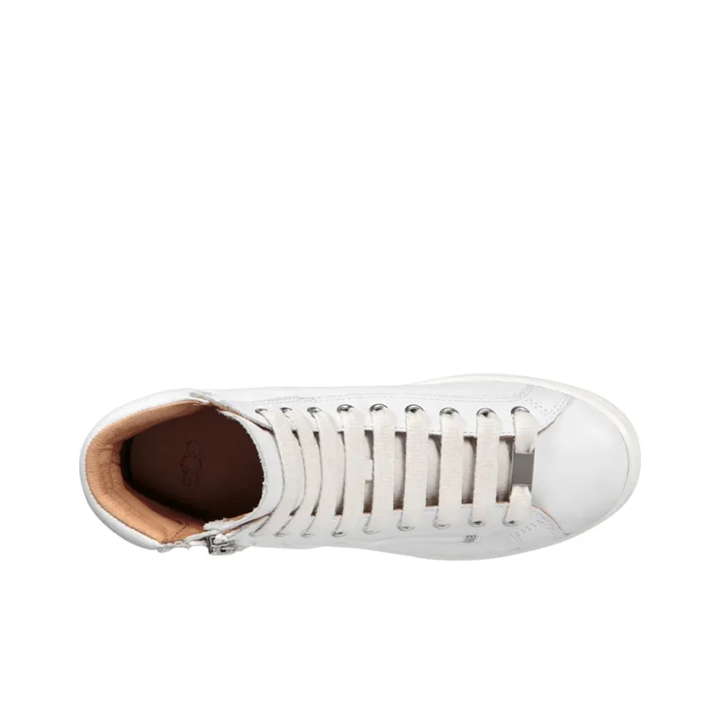 UGG Olive Leather Trainer 'White' Women's-3