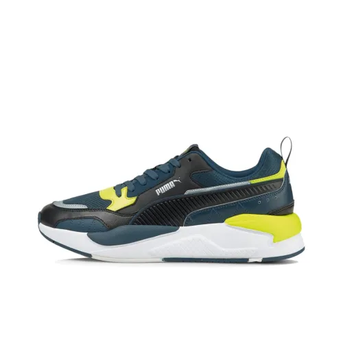 PUMA X-Ray 2 Casual Shoes Unisex Low-Top Blue/Black/Yellow/White