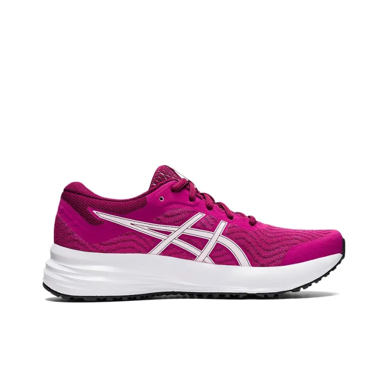 Asics Patriot 12 Cushioning Anti-Slip And Wear-Resistant Low-Top Running Shoes Women's Rose Red-1