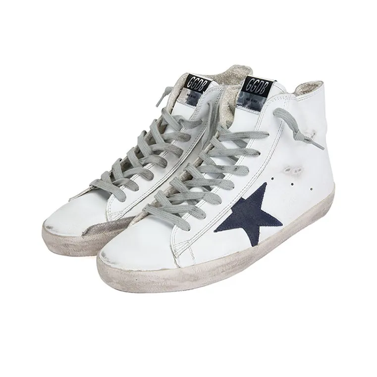 Golden Goose Francy Stylish Skateboarding Shoes Men's White-3