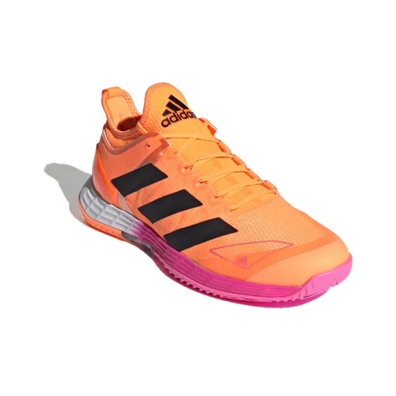 Adidas Adizero Ubersonic 4 Slip Resistant Low Top Running Shoes Men's Orange Pink-2