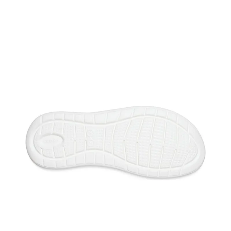 Crocs LiteRide Gray Light Blue Sandals 'Gray White' Women's-4