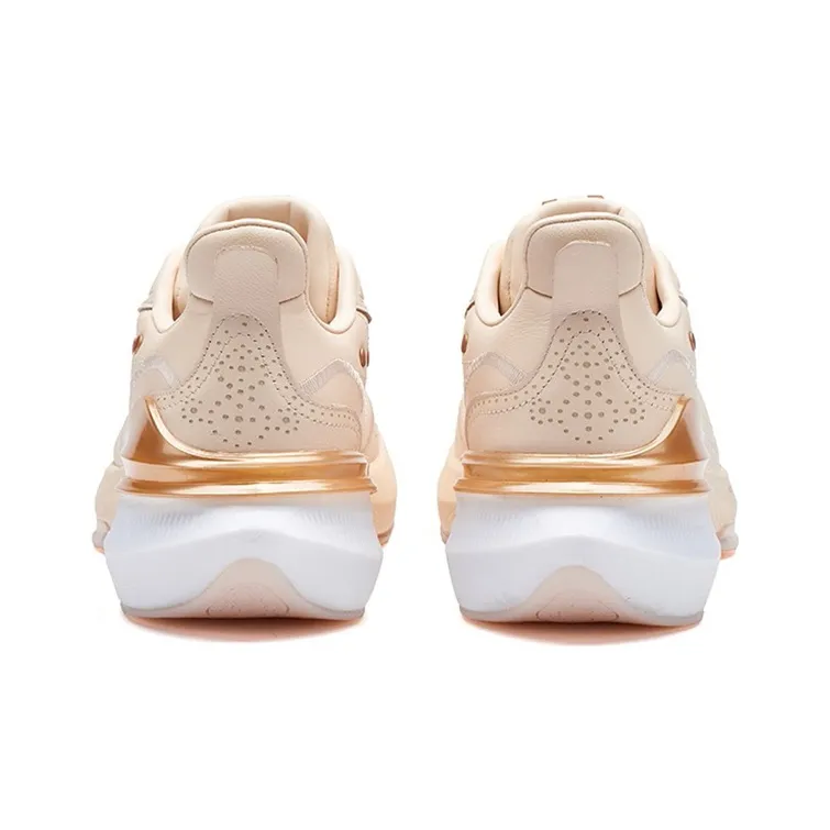 361° Cushioned Wear Resistant Breathable Lightweight Low Top Casual Running Shoes Men's Rose Gold-3
