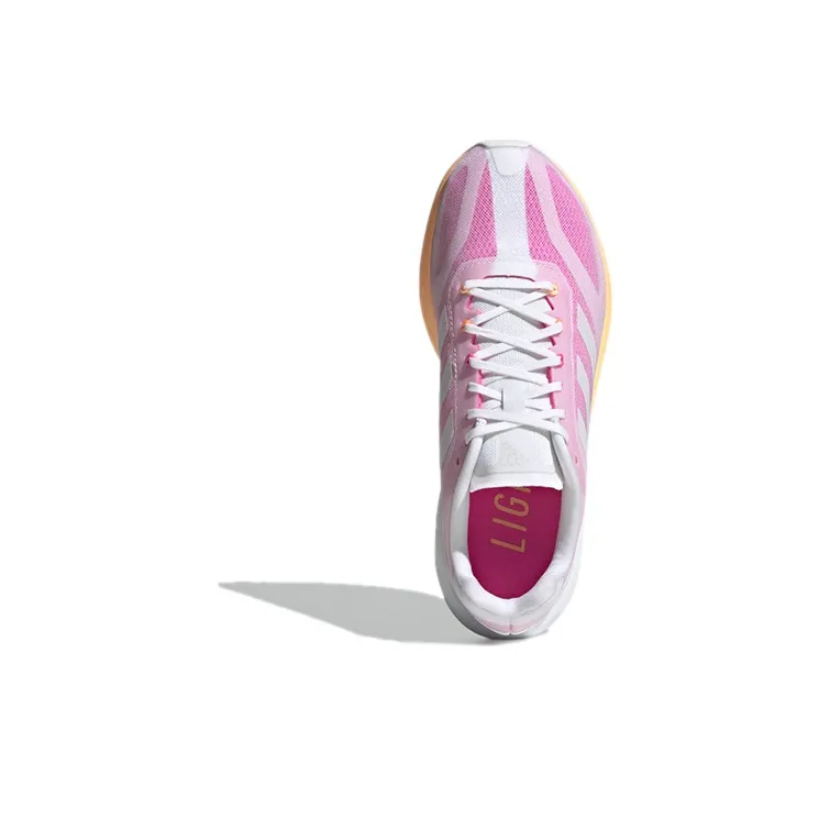 Adidas Sl20 Breathable Low-Top Running Shoes Women's Pink White-4