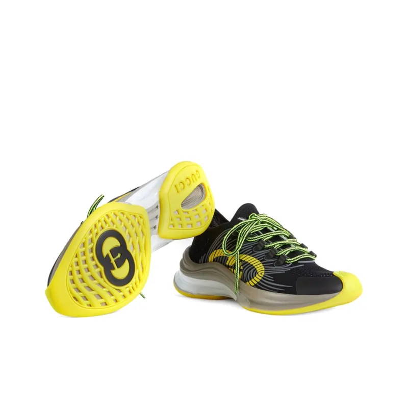 GUCCI Run Sneaker 'Black Yellow'-4