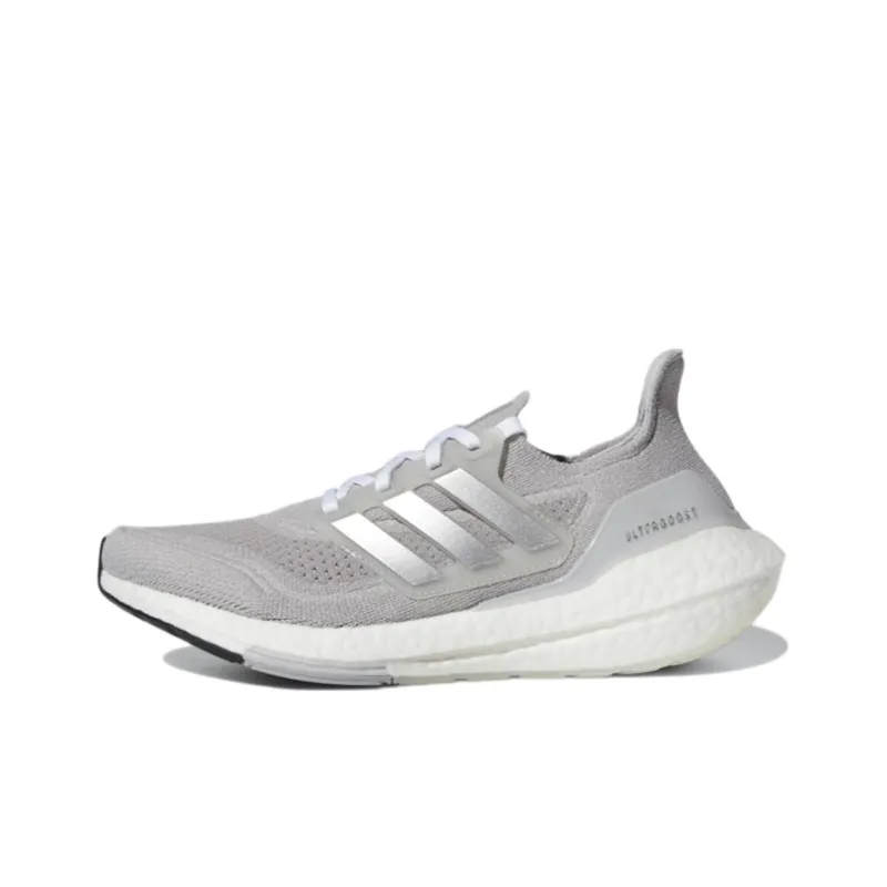 Adidas UltraBoost 21 'Grey Silver Metallic' Women's-0