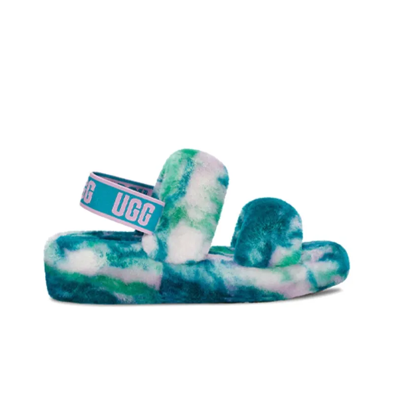 UGG Oh Yeah Slide Marble Aquatic Blue Women's-1