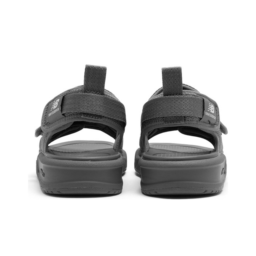 New Balance 3206 Series Velcro Open Toe Flat Heel Sports Dark Grey Sandals Dark Gray White