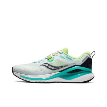 Saucony Phoenix Inferno 1 Cushioning Anti Slip And Wear Resistant Low Top Running Shoes Men's White Green