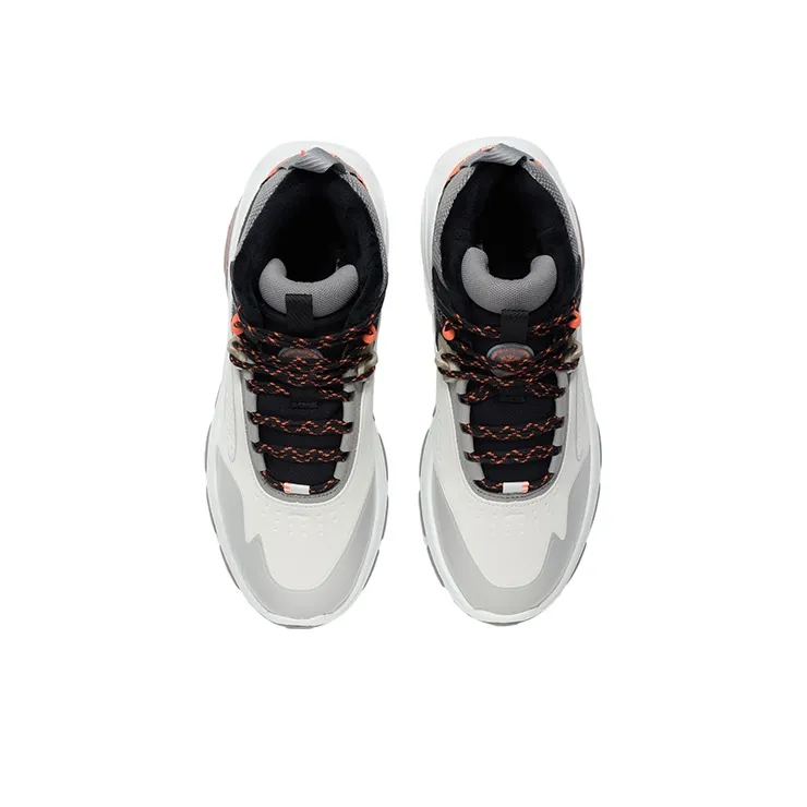 LiNing Rebound Mid Top Running Shoes Men's Gray-2