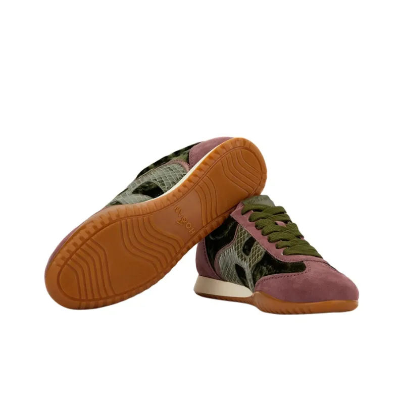 HOGAN Olympia Casual Shoes Women's Low-Top Violet-4