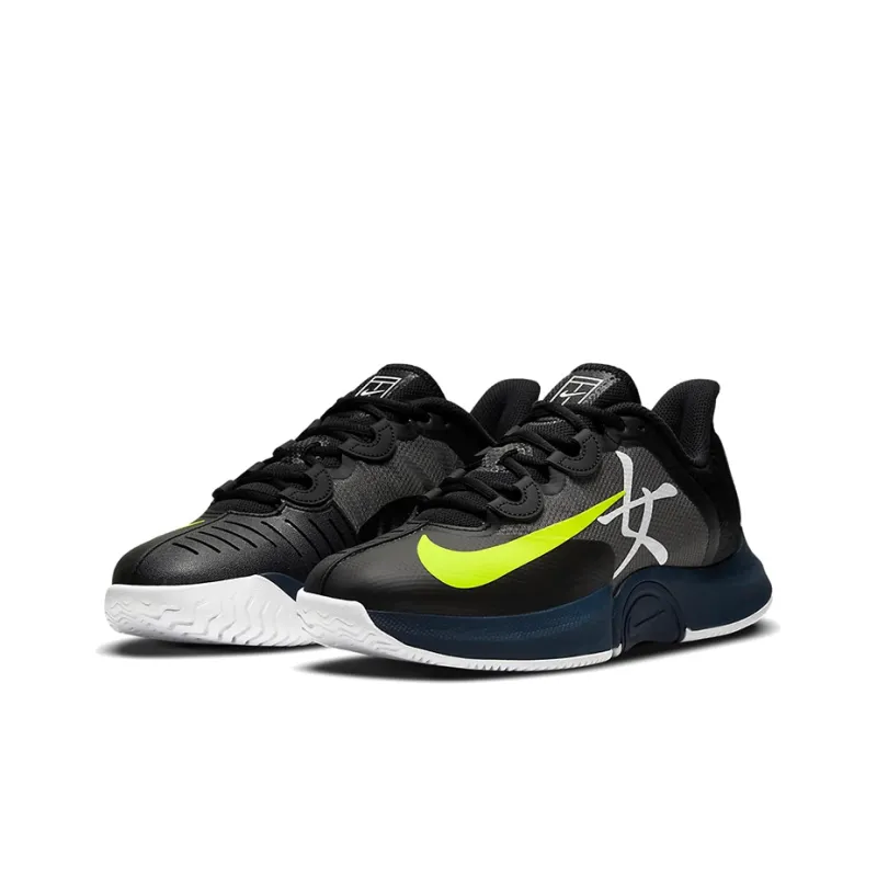 Nike Court Air Zoom Gp Turbo Black Volt Navy Women's-2