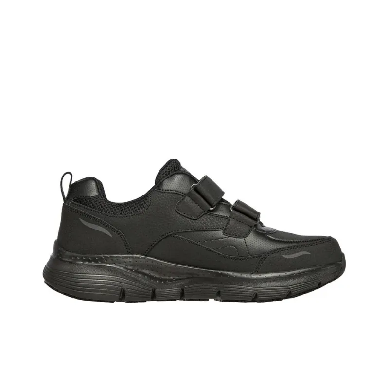 Skechers ARCH FIT SR - Xantic Cushioning Anti-Slip And Wear-Resistant Mid-Top Sports Casual Shoes Men's Pure Black-1