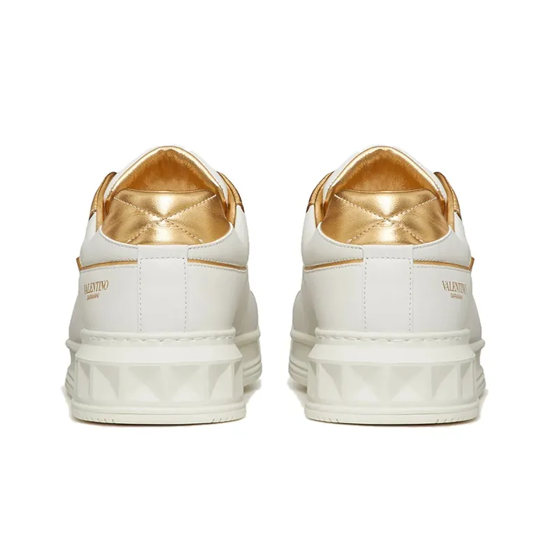 Valentino One Stud Low 'White Brass'-4