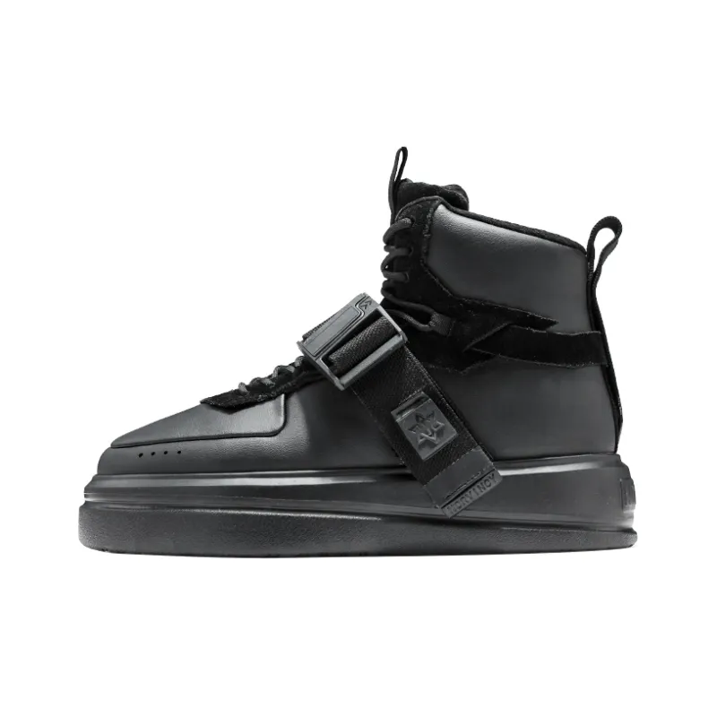 NORVINCY Stylish Skateboarding Shoes Unisex Black-1
