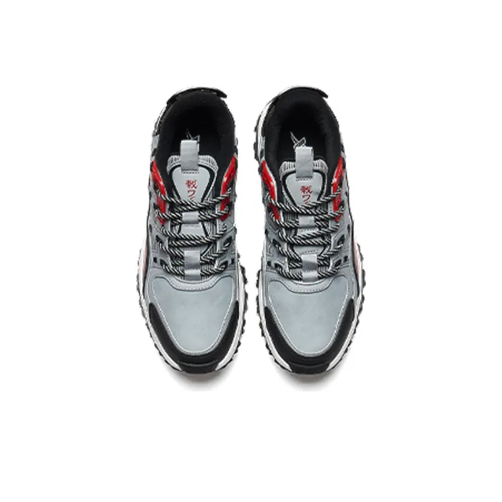 XTEP Anti Slip Wear Resistant Waterproof And Breathable Low Top Outdoor Shoes Men's Gray Black-2