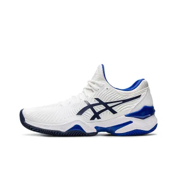 Asics Court FF 2 Novak Clay Breathable Low-Top Running Shoes Women's White Blue
