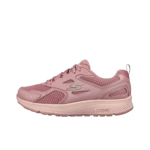 Skechers Go Run Consistent Cushioning Anti-Slip And Wear-Resistant Low-Top Running Shoes Women's Pink