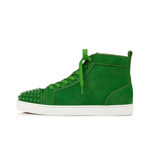 Christian Louboutin Skateboard Shoes Men High-Top Green