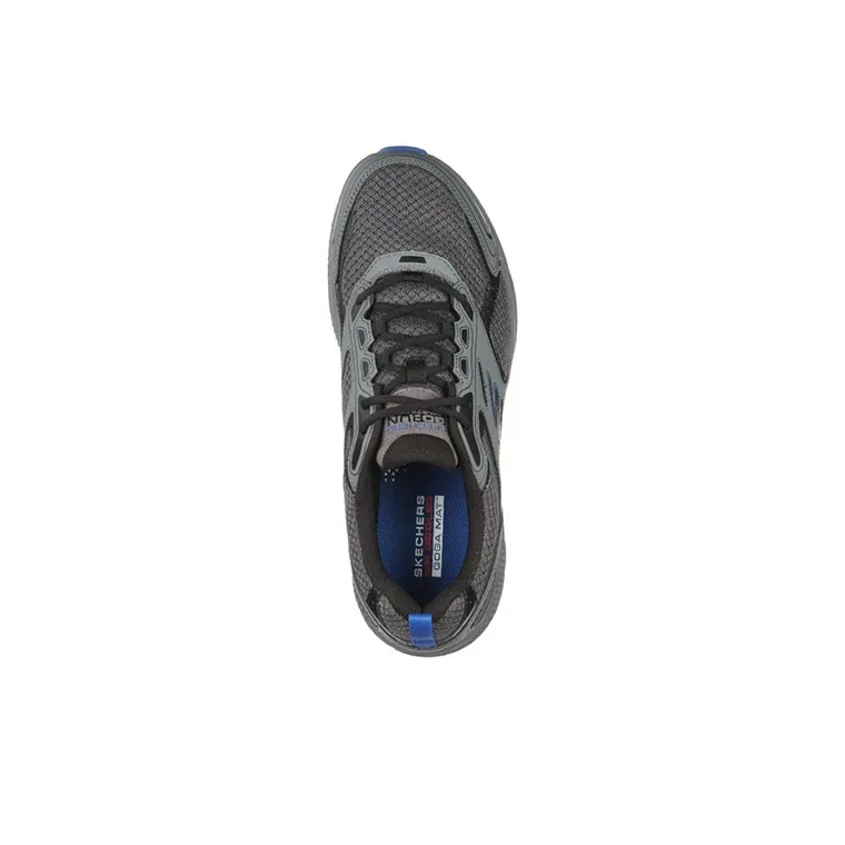 Skechers Go Run Consistent Cushioning Anti Slip And Wear Resistant Low Top Running Shoes Men's Gray Blue-3