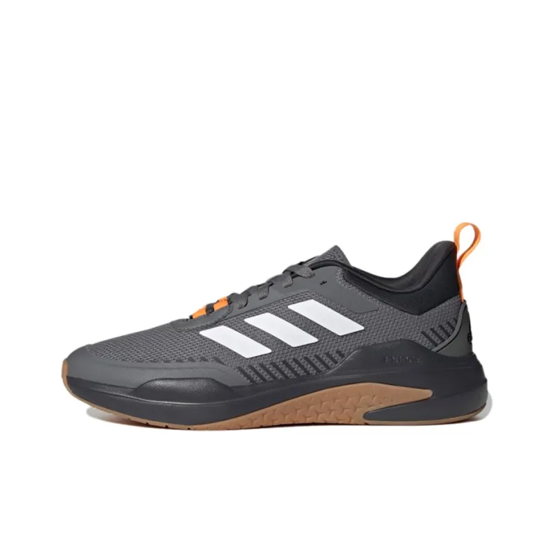 Adidas Trainer V Cushioning Wear Resistant Low Top Running Shoes Men's Gray Black-0