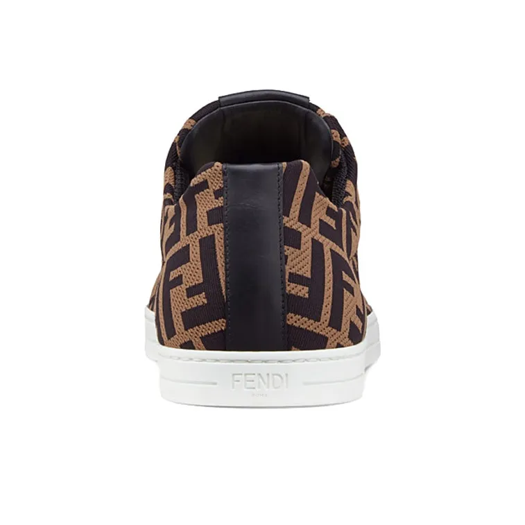 FENDI Ff Logo Low Top Sneakers-4