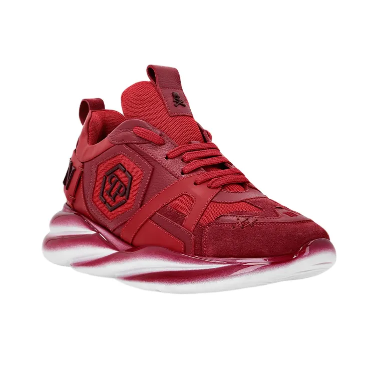 PHILIPP PLEIN Hurricane Casual Shoes Men Low-Top Red-1