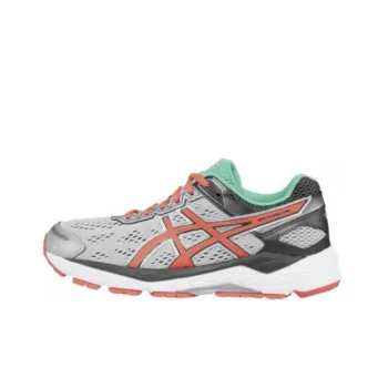 Asics Gel-fortitude 7 Anti-Slip And Wear-Resistant Breathable Low-Top Running Shoes Women's Gray Red